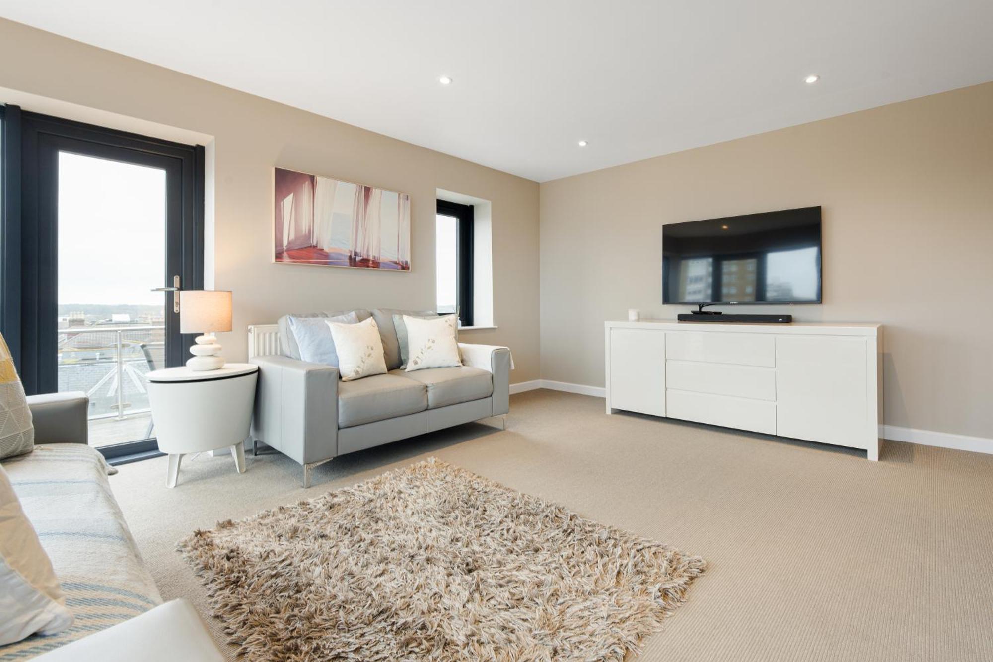 Westcliff Penthouse With Sea Views And Balcony Apartment Bournemouth Bagian luar foto